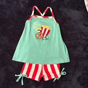 RicRac & Ruffles 3T short set